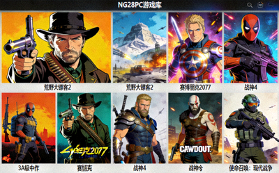 NG28PC官网游戏库中多款3A级大作游戏的精美封面艺术图合集