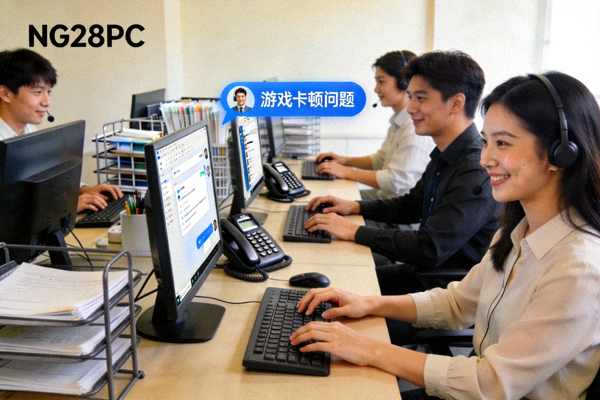 NG28PC平台客服团队正在为玩家提供在线支持服务，展现专业与耐心